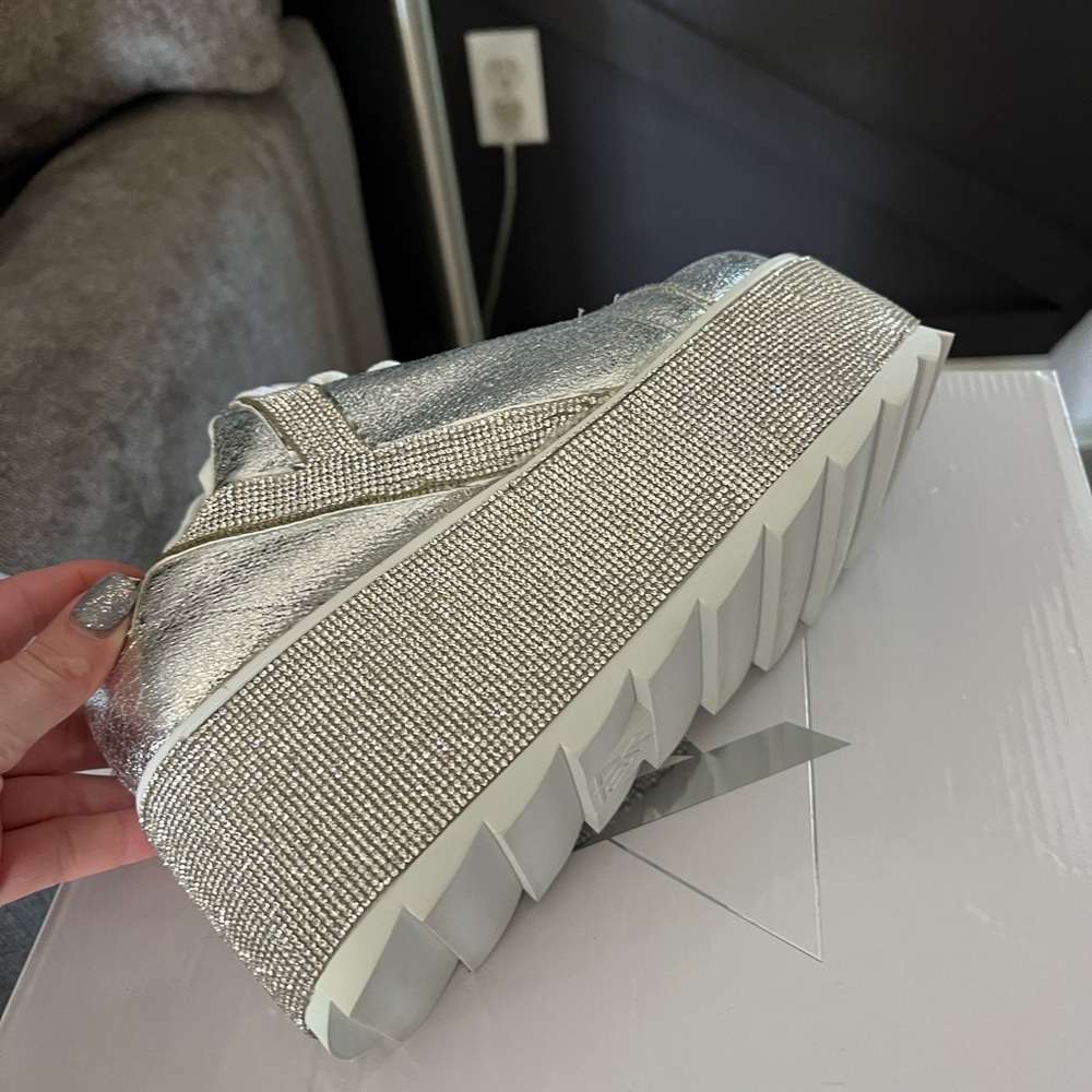 Brand New never worn Dolls Kill diamond platform sneakers